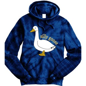 Funny Cute Silly Goose Trendy Clothing Tie Dye Hoodie