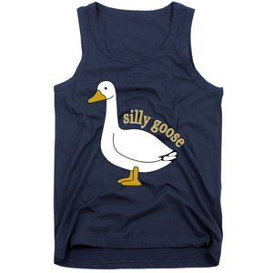 Funny Cute Silly Goose Trendy Clothing Tank Top