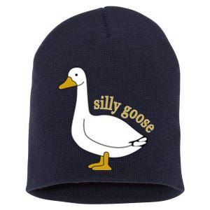 Funny Cute Silly Goose Trendy Clothing Short Acrylic Beanie