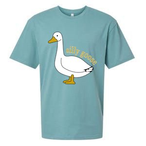 Funny Cute Silly Goose Trendy Clothing Sueded Cloud Jersey T-Shirt