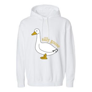 Funny Cute Silly Goose Trendy Clothing Garment-Dyed Fleece Hoodie