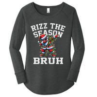 Funny Christmas Santa Xmas Rizz The Season Bruh Women's Perfect Tri Tunic Long Sleeve Shirt