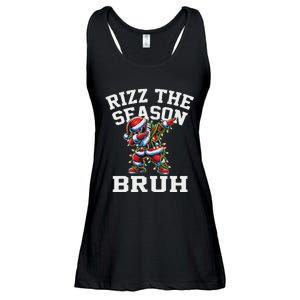 Funny Christmas Santa Xmas Rizz The Season Bruh Ladies Essential Flowy Tank