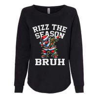 Funny Christmas Santa Xmas Rizz The Season Bruh Womens California Wash Sweatshirt