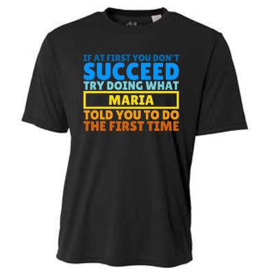 Funny Customized Saying For Maria Cooling Performance Crew T-Shirt