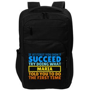 Funny Customized Saying For Maria Impact Tech Backpack