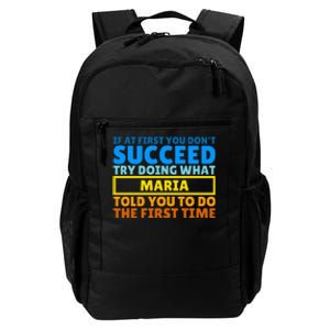 Funny Customized Saying For Maria Daily Commute Backpack