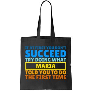 Funny Customized Saying For Maria Tote Bag