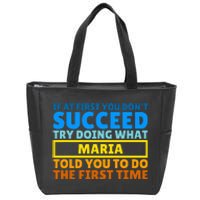 Funny Customized Saying For Maria Zip Tote Bag