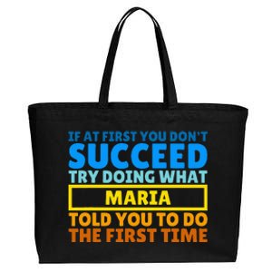 Funny Customized Saying For Maria Cotton Canvas Jumbo Tote