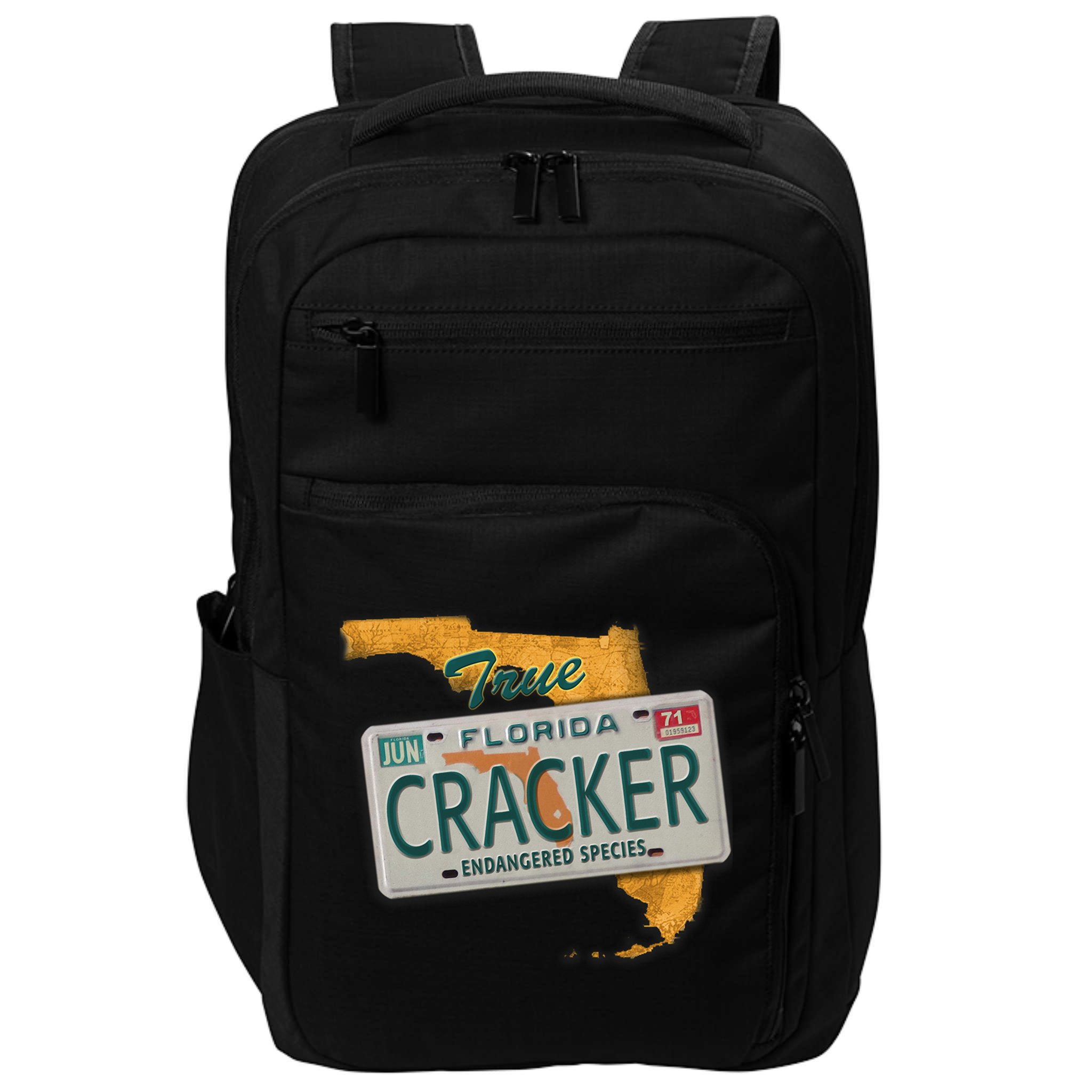 Florida Cracker Shirt Florida Strong Hurricane Ian Support Florida Impact Tech Backpack