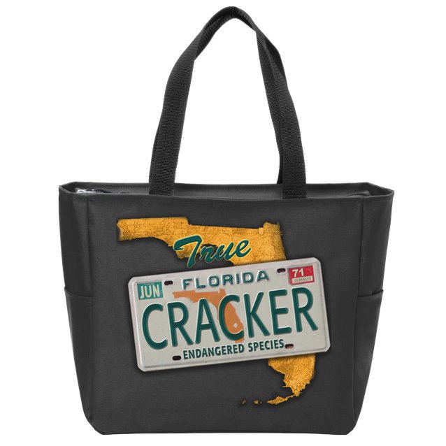Florida Cracker Shirt Florida Strong Hurricane Ian Support Florida Zip Tote Bag