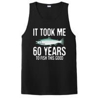 Funny Chinook Salmon Fishing 60th Birthday 60 Years To Fish PosiCharge Competitor Tank