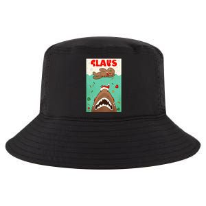 Funny Christmas Santa Claus Shark Attack Gingerbread Man Cool Comfort Performance Bucket Hat