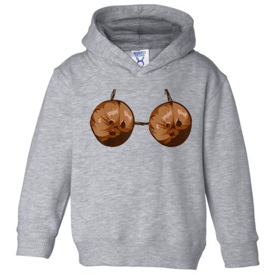 Funny Coconut Summer Coconuts Bra Funny Halloween Summer Toddler Hoodie