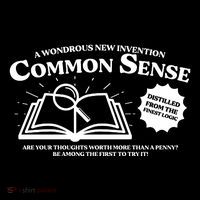 Funny Common Sense Advertisement High Crown Mesh Back Trucker Hat