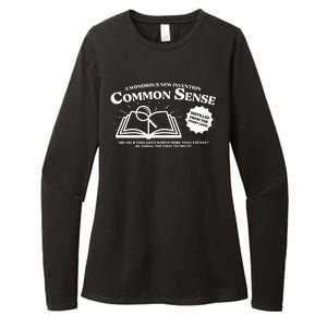 Funny Common Sense Advertisement Womens CVC Long Sleeve Shirt