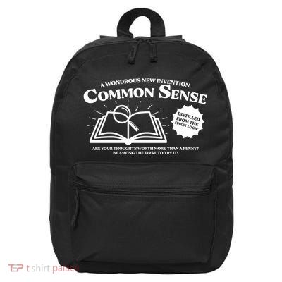Funny Common Sense Advertisement 16 in Basic Backpack
