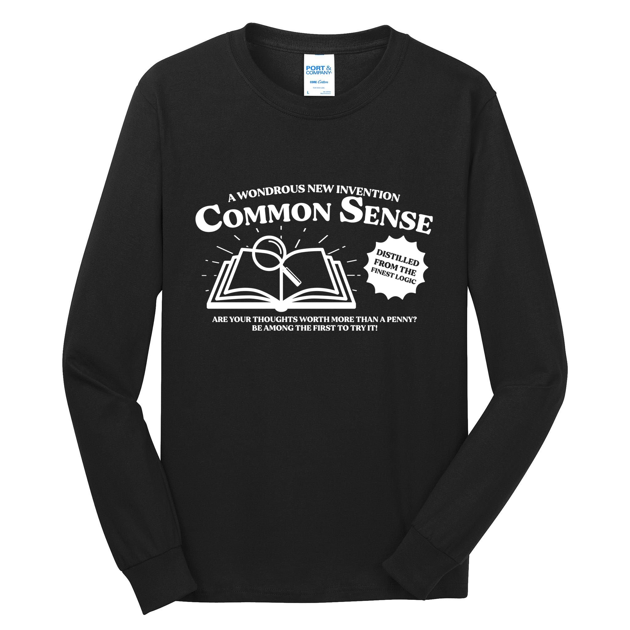 Funny Common Sense Advertisement Tall Long Sleeve T-Shirt