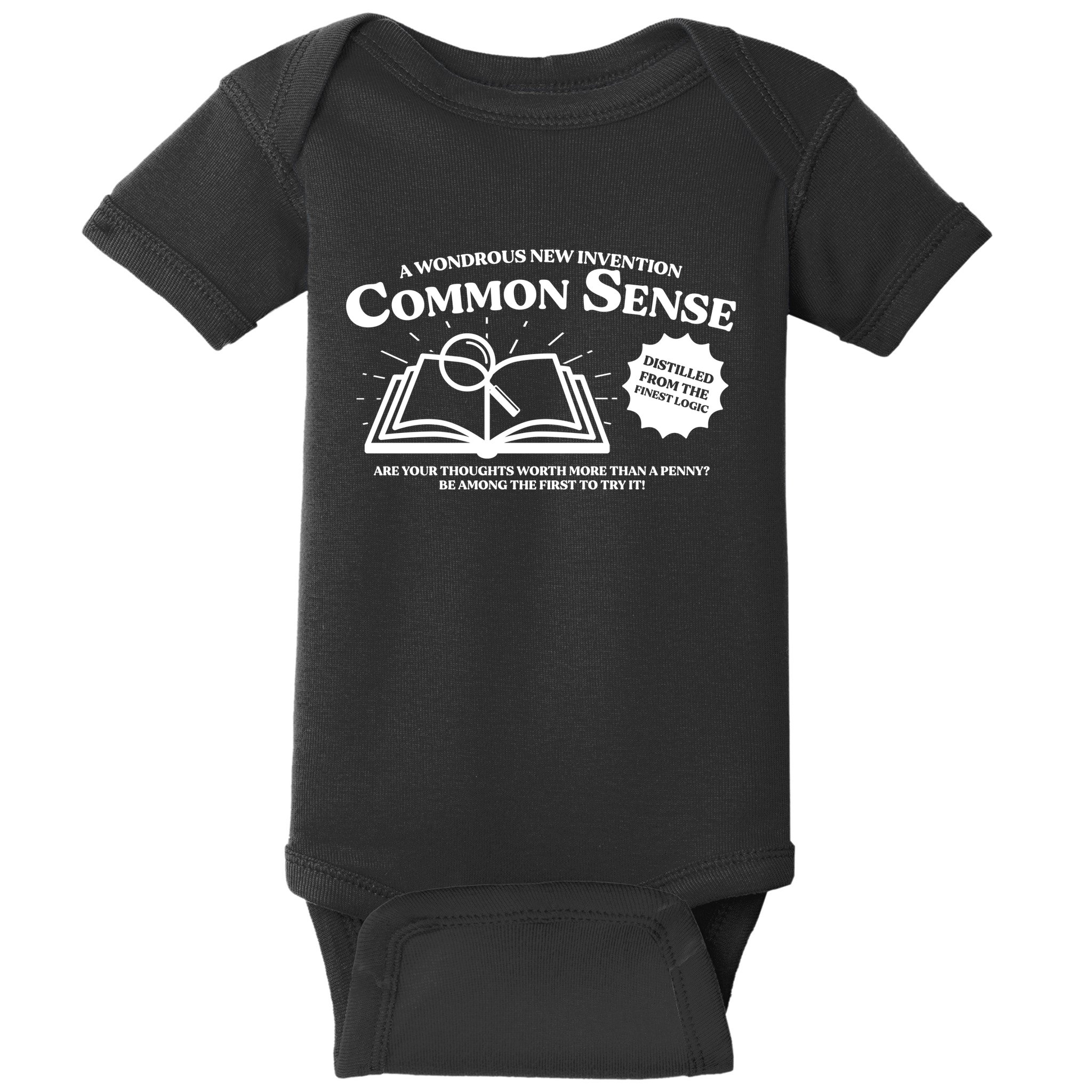 Funny Common Sense Advertisement Baby Bodysuit