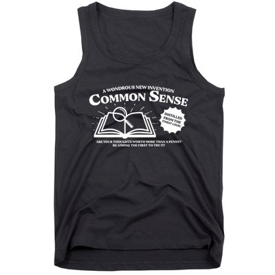 Funny Common Sense Advertisement Tank Top