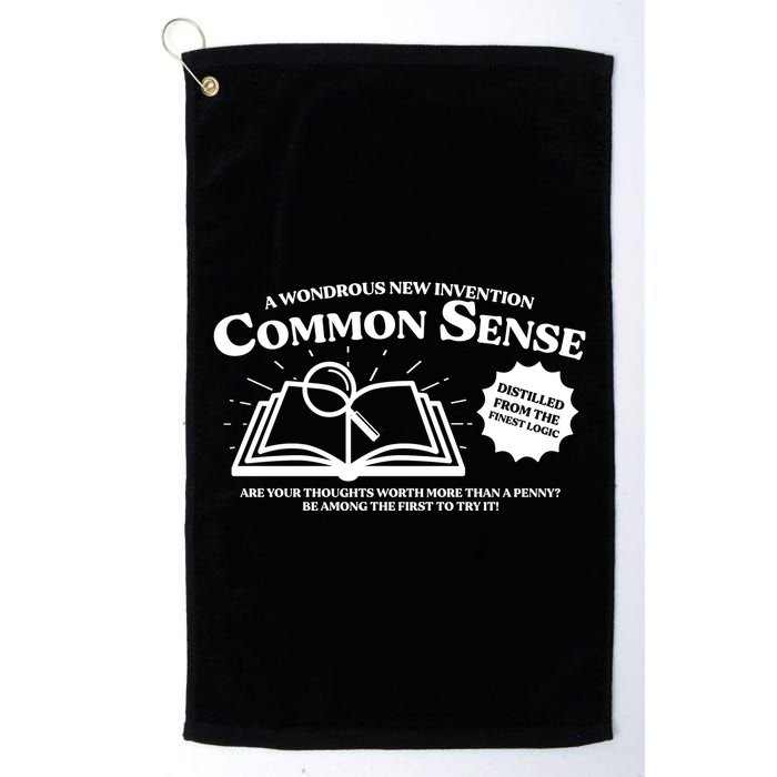Funny Common Sense Advertisement Golf Towel
