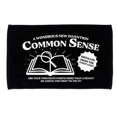 Funny Common Sense Advertisement Microfiber Hand Towel