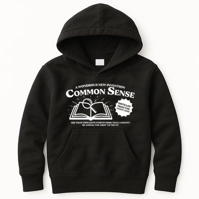 Funny Common Sense Advertisement Kids Hoodie