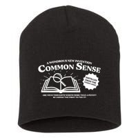 Funny Common Sense Advertisement Short Acrylic Beanie