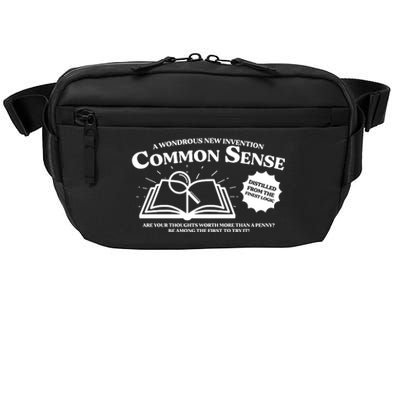 Funny Common Sense Advertisement Crossbody Pack