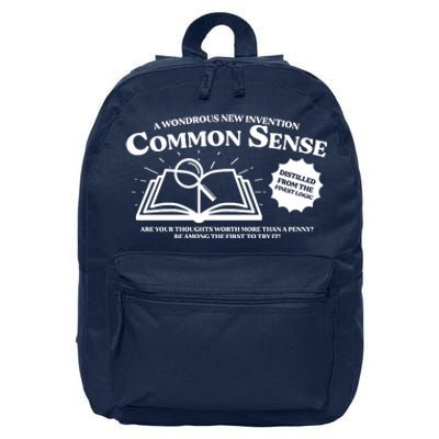 Funny Common Sense Advertisement 16 in Basic Backpack