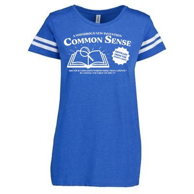 Funny Common Sense Advertisement Enza Ladies Jersey Football T-Shirt