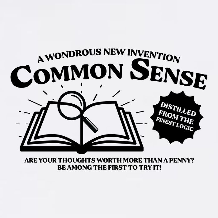 Funny Common Sense Advertisement Garment-Dyed Sweatshirt