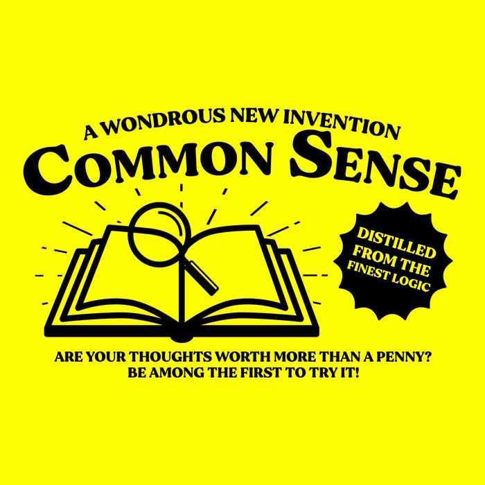 Funny Common Sense Advertisement Long Sleeve Shirt