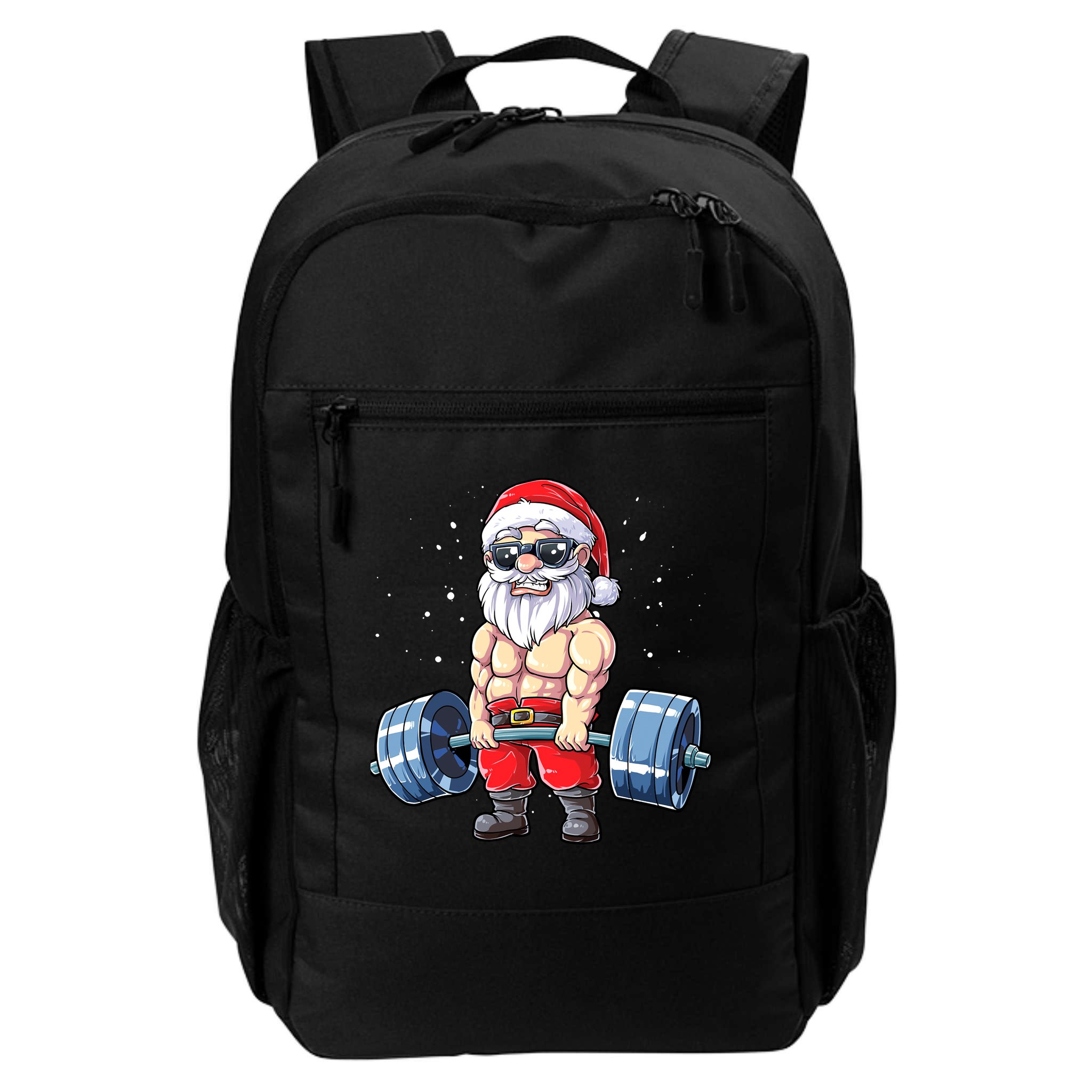 Fitness Christmas Santa Deadlift Gym Xmas  Backpack