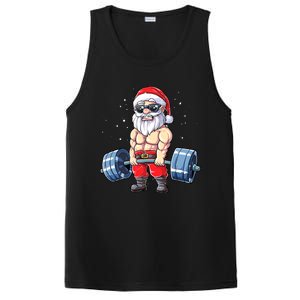 Fitness Christmas Santa Deadlift Gym Xmas  PosiCharge Competitor Tank