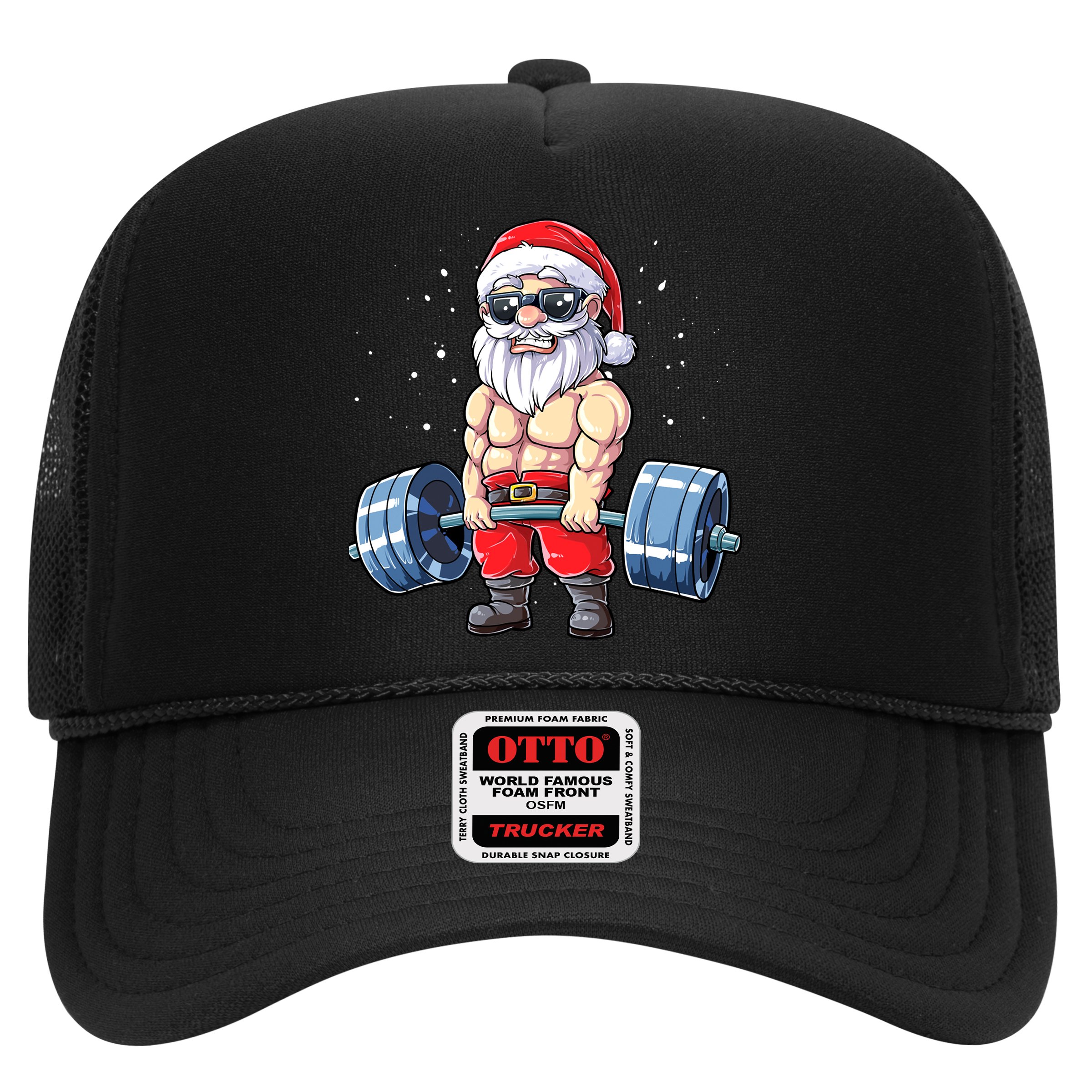Fitness Christmas Santa Deadlift Gym Xmas  Hat