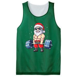 Fitness Christmas Santa Deadlift Gym Xmas  Mesh Reversible Basketball Jersey Tank