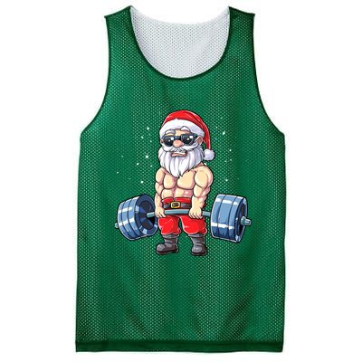 Fitness Christmas Santa Deadlift Gym Xmas  Mesh Reversible Basketball Jersey Tank