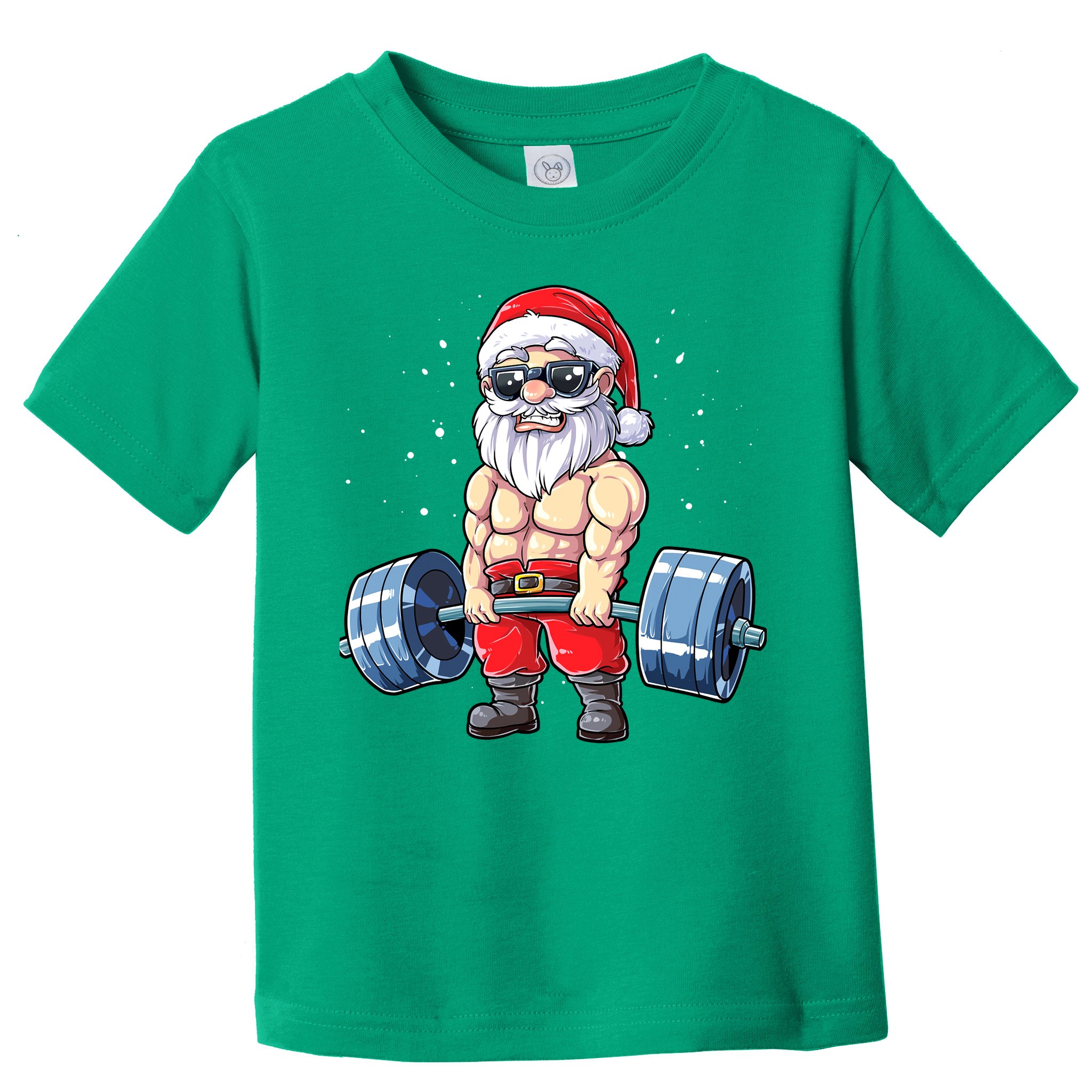 Fitness Christmas Santa Deadlift Gym Xmas  Toddler T-Shirt