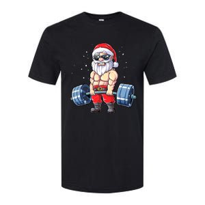 Fitness Christmas Santa Deadlift Gym Xmas  Softstyle CVC T-Shirt