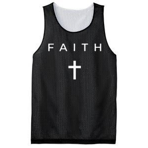 Faith Cross Subtle Christian Minimalist Religious Faith Mesh Reversible Basketball Jersey Tank