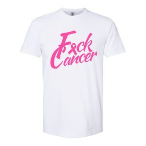 Fck Cancer Survivor Fighter Cancer Awareness Cute Gift Softstyle CVC T-Shirt