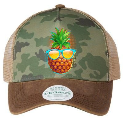 Funny Cool Summertime Pineapple Legacy Tie Dye Trucker Hat