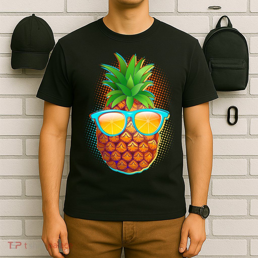 Funny Cool Summertime Pineapple T-Shirt