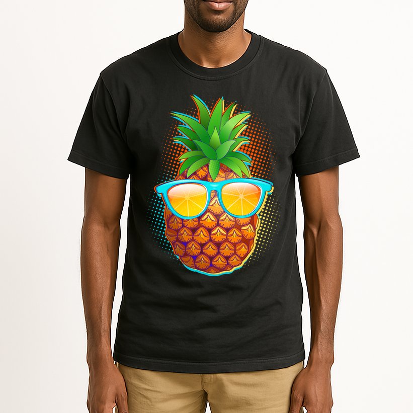 Funny Cool Summertime Pineapple Tall T-Shirt