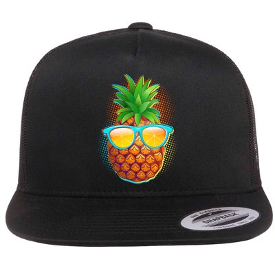 Funny Cool Summertime Pineapple Flatbill Hat