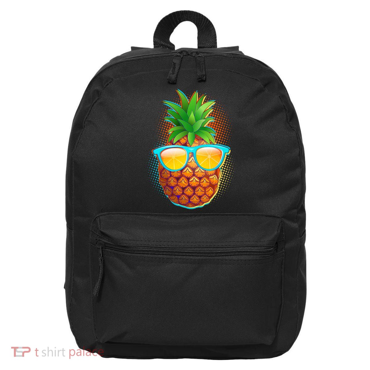 Funny Cool Summertime Pineapple 16 in Basic Backpack