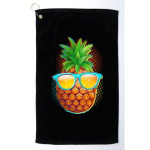 Funny Cool Summertime Pineapple Platinum Collection Golf Towel