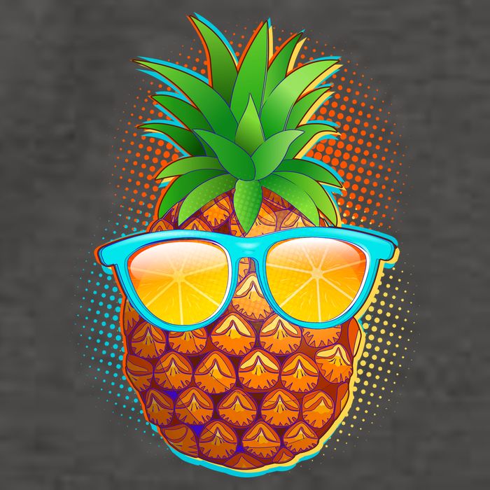 Funny Cool Summertime Pineapple Vector Backpack